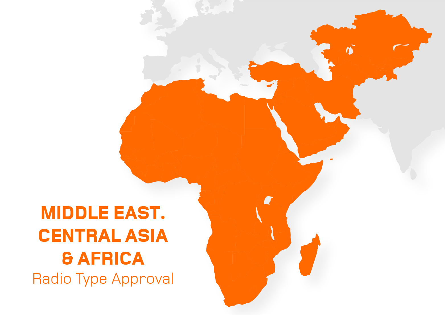 Middle east and central asia map